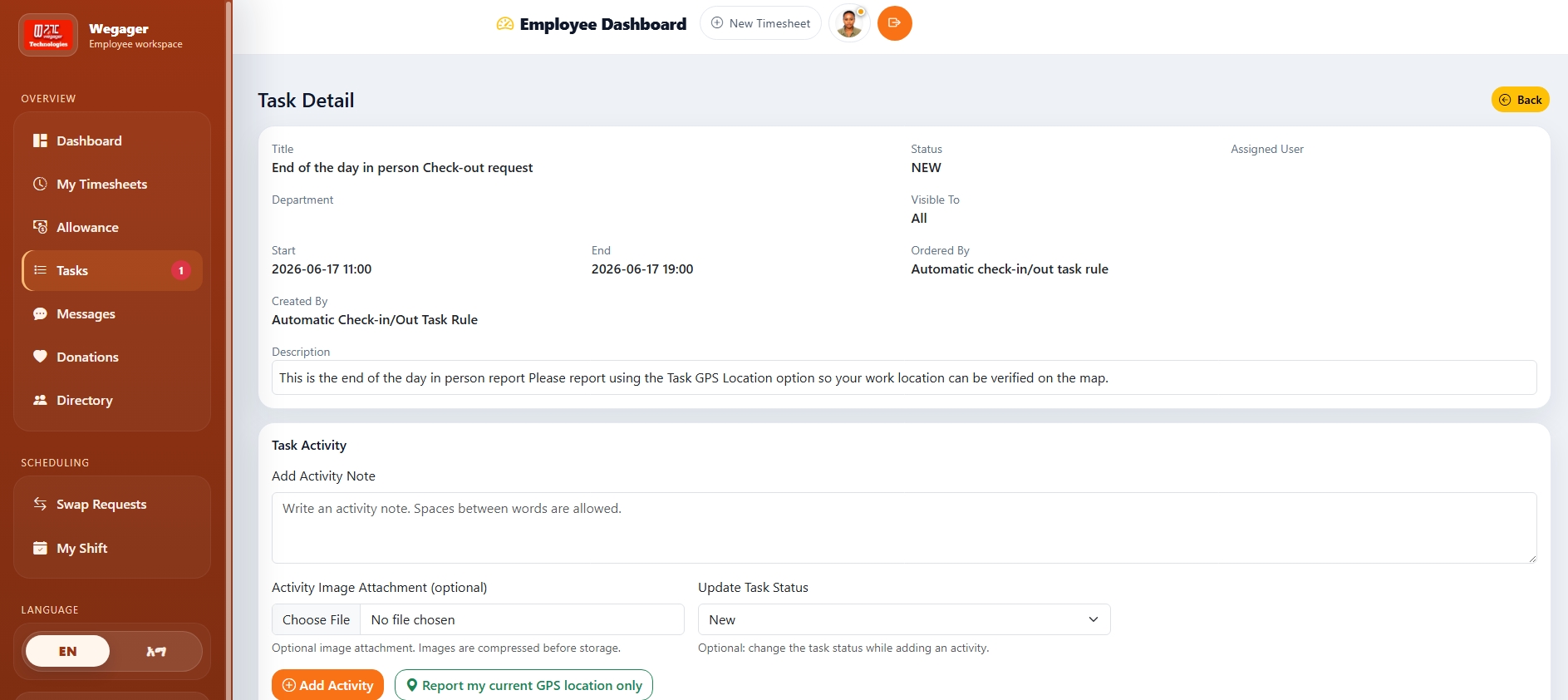 Task Management Dashboard
